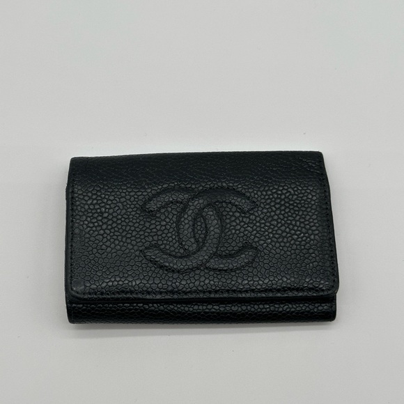 Vintage black leather Chanel key holder/wallet - Picture 1 of 10